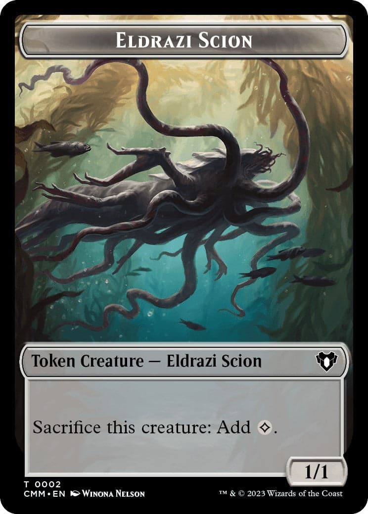Eldrazi Scion // Assassin Double-Sided Token [Commander Masters Tokens] Foil
