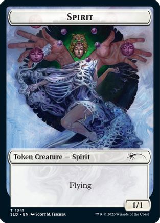 Spirit (SLD) // Ajani's Pridemate Double-sided Token () [Secret Lair Drop Series]