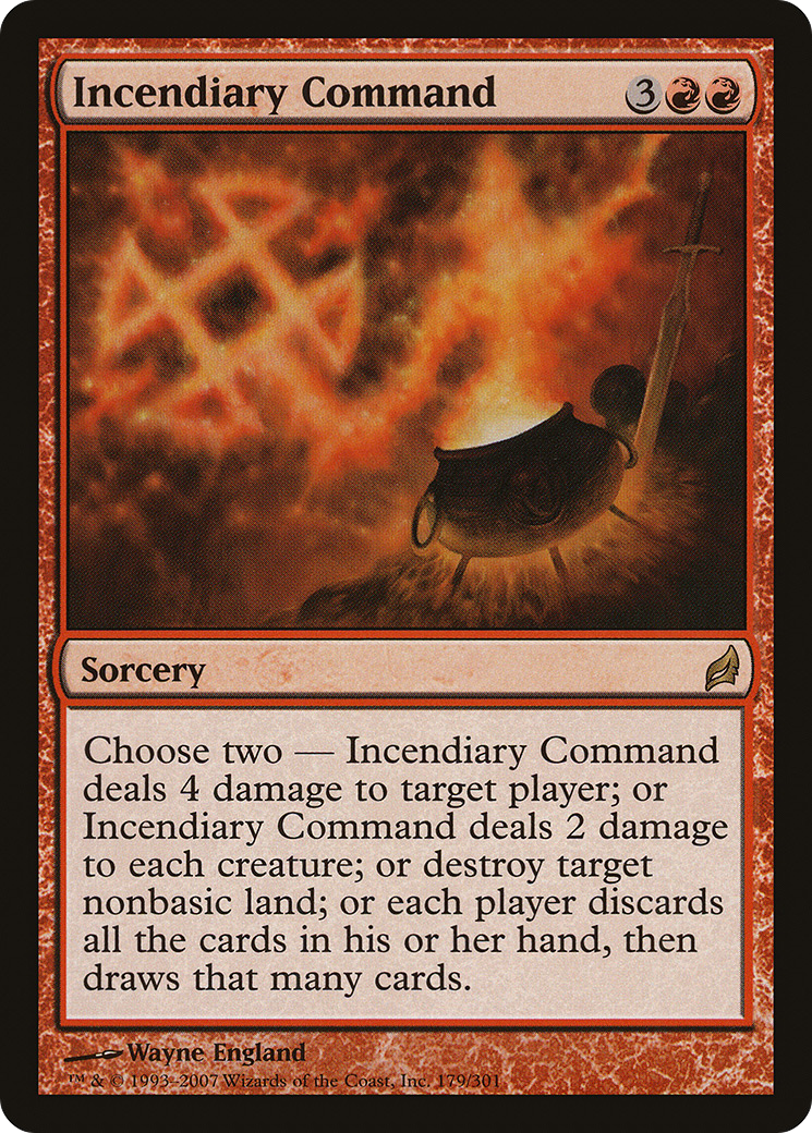 Incendiary Command [Lorwyn] Foil