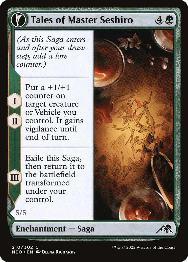 Tales of Master Seshiro // Seshiro's Living Legacy [Kamigawa: Neon Dynasty] Foil