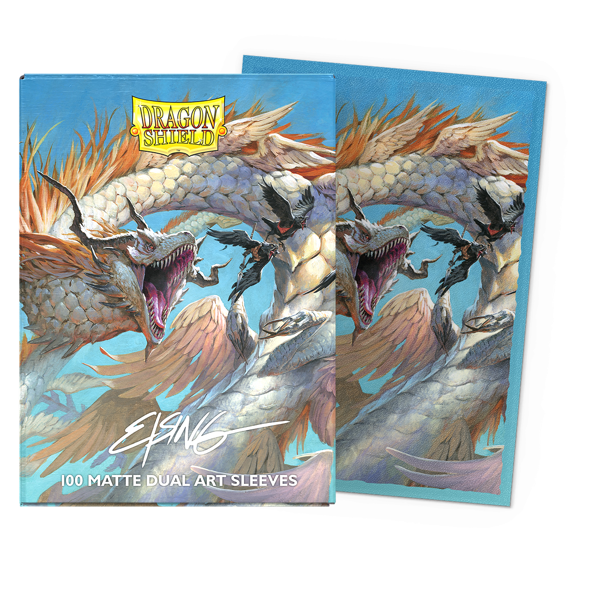 Dragon Shield | Standard Size Sleeves | 100ct | The Ejsingandr (Art Dual Matte)