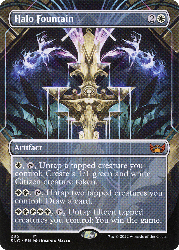 Halo Fountain (Borderless Alternate Art) [Streets of New Capenna] Foil