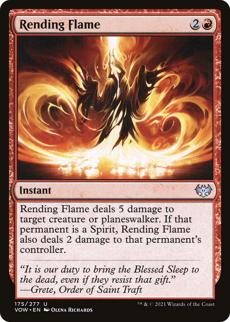 Rending Flame [Innistrad: Crimson Vow] Foil
