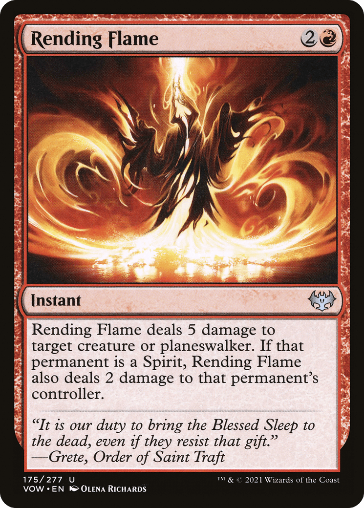Rending Flame [Innistrad: Crimson Vow] Foil