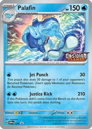 Palafin (Prerelease) 036- SV Scarlet & Violet Promo Cards Holofoil