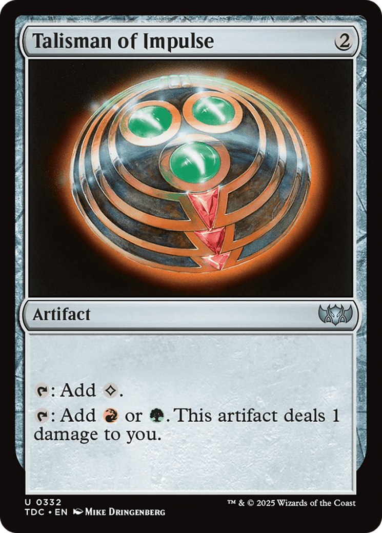 Talisman of Impulse (332) [Commander: Tarkir: Dragonstorm]