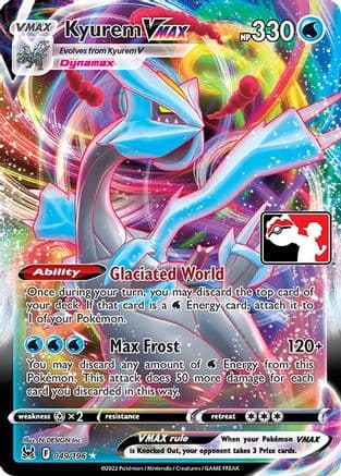 Kyurem VMAX/196  - Holofoil Prize Pack Series Cards - Ultra Rare