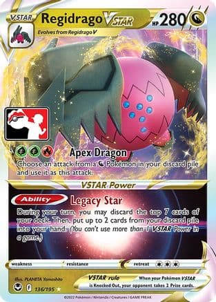 Regidrago VSTAR 136- Prize Pack Series Cards Holofoil
