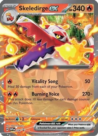 Skeledirge ex 034- SV Scarlet & Violet Promo Cards Holofoil