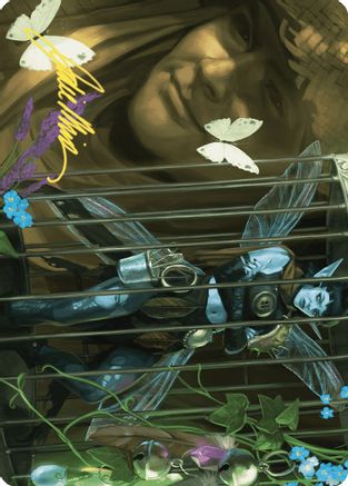 Cooped Up Art Card (Gold-Stamped Signature) |  (001) [Art Series: Wilds of Eldraine]