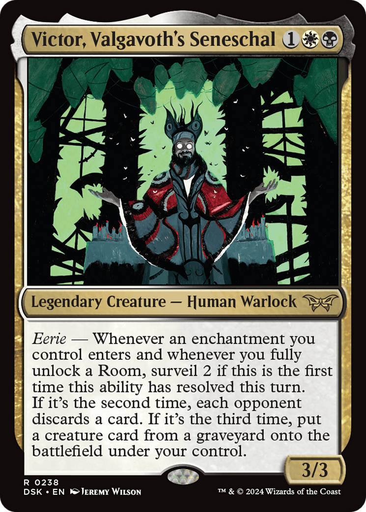 Victor, Valgavoth's Seneschal [Duskmourn: House of Horror] Foil