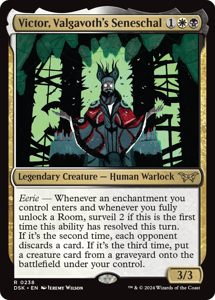 Victor, Valgavoth's Seneschal [Duskmourn: House of Horror] Foil