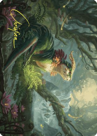 Elusive Otter Art Card (Gold-Stamped Signature) |  (037) [Art Series: Wilds of Eldraine]