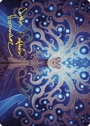 Omniscience Art Card (Gold-Stamped Signature) |  (068) [Art Series: Wilds of Eldraine]