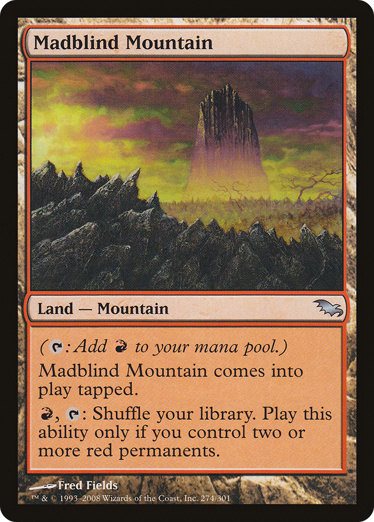 Madblind Mountain [Shadowmoor] Foil