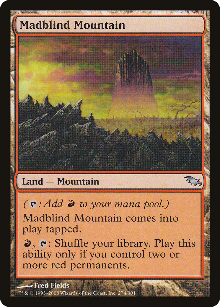 Madblind Mountain [Shadowmoor] Foil