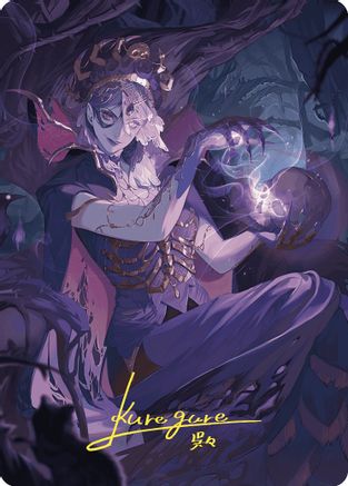 Necropotence Art Card (Gold-Stamped Signature) |  (080) [Art Series: Wilds of Eldraine]