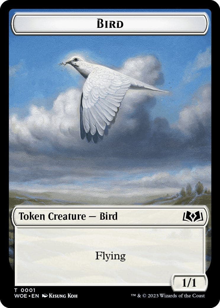 Bird Token [Wilds of Eldraine Tokens] Foil