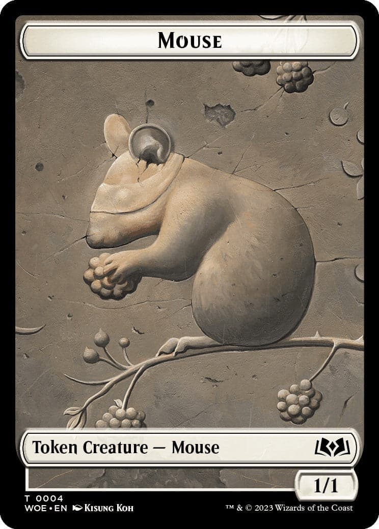 Mouse Token [Wilds of Eldraine Tokens] Foil