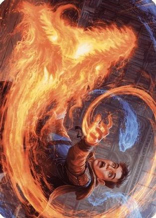 Frantic Firebolt Art Card |  (016) [Art Series: Wilds of Eldraine]