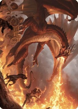 Realm-Scorcher Hellkite Art Card |  (019) [Art Series: Wilds of Eldraine]