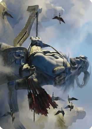 Skybeast Tracker Art Card |  (027) [Art Series: Wilds of Eldraine]