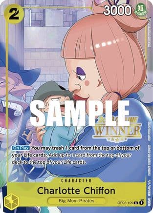 Charlotte Chiffon (Offline Regional 2023) [Winner] (OP03-109) - One Piece Promotion Cards