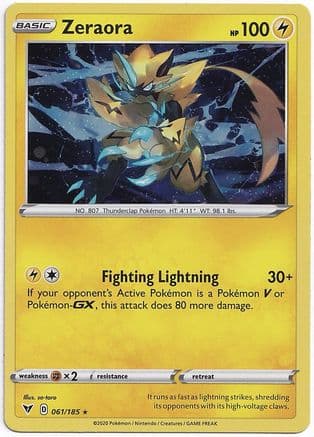 Zeraora (Cosmos Holo) 061/185 - Miscellaneous Cards & Products Holofoil