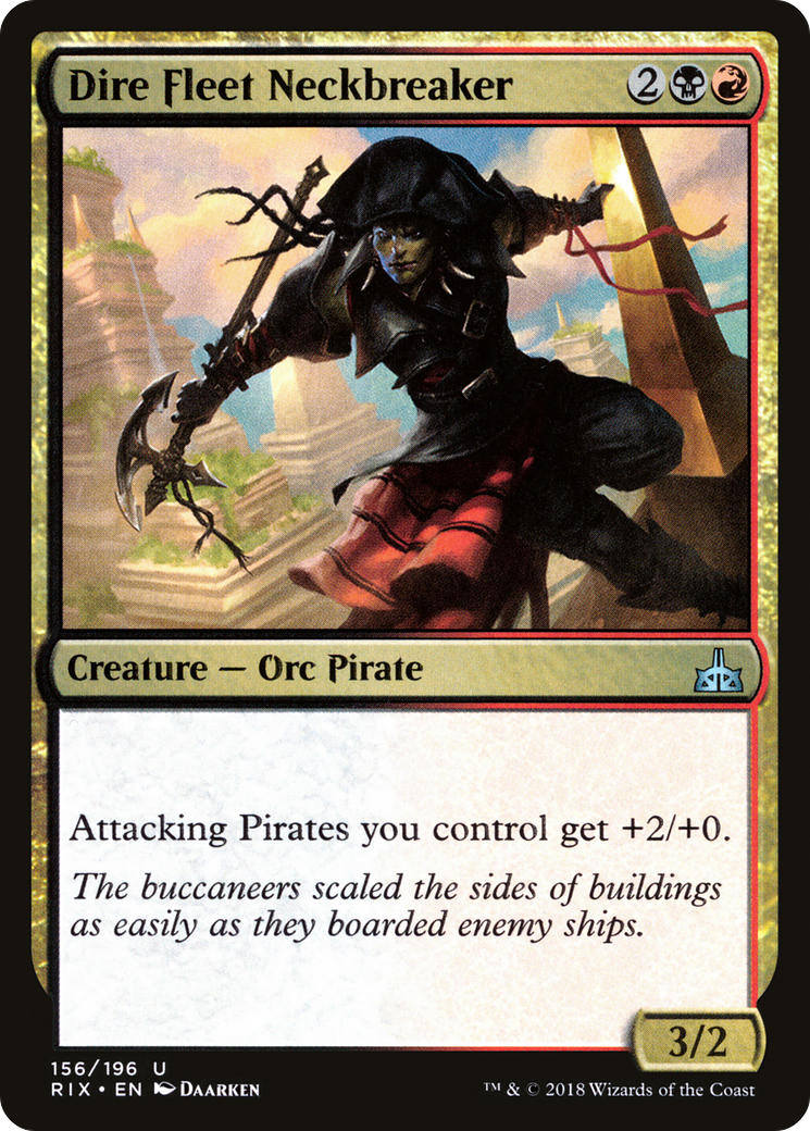 Dire Fleet Neckbreaker [Rivals of Ixalan] Foil