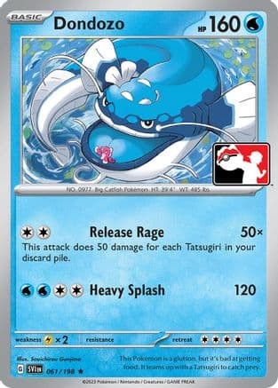 Dondozo 061- Prize Pack Series Cards Holofoil