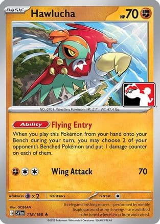 Hawlucha 118- Prize Pack Series Cards