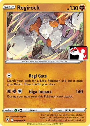 Regirock 75/189 - Prize Pack Series Cards