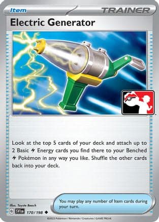 Electric Generator 170- Prize Pack Series Cards Holofoil