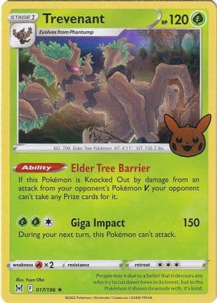 Trevenant 017- Trick or Trade BOOster Bundle 2023 Holofoil