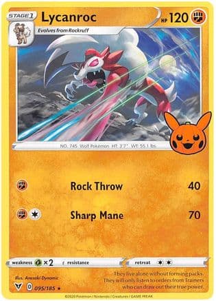 Lycanroc 095- Trick or Trade BOOster Bundle 2023