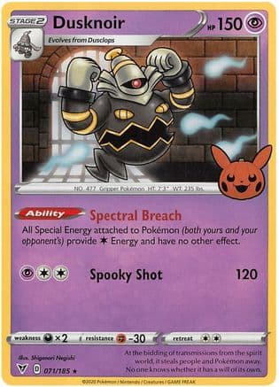 Dusknoir 071- Trick or Trade BOOster Bundle 2023 Holofoil