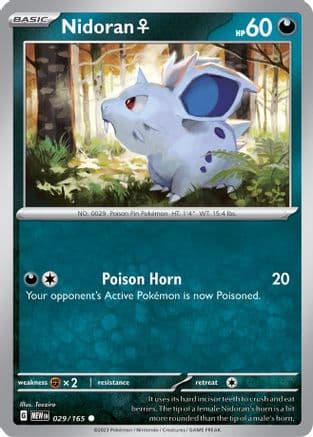 Nidoran F 029- SV Scarlet & Violet 151 Reverse Holofoil