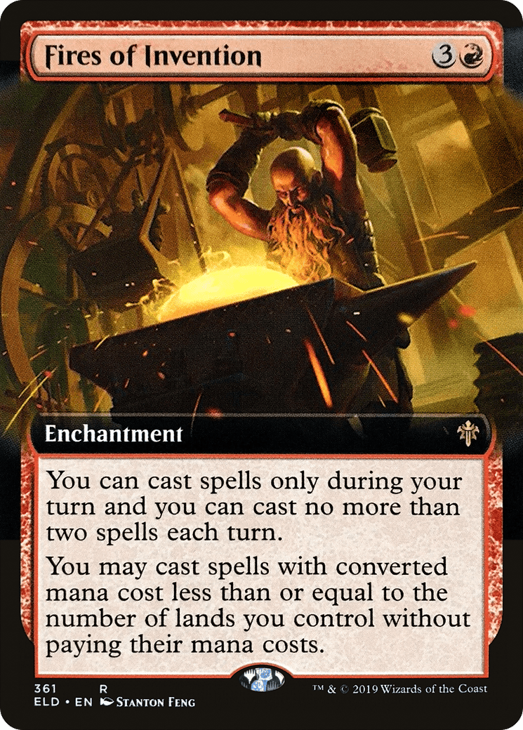 Fires of Invention (Extended Art) [Throne of Eldraine] Foil