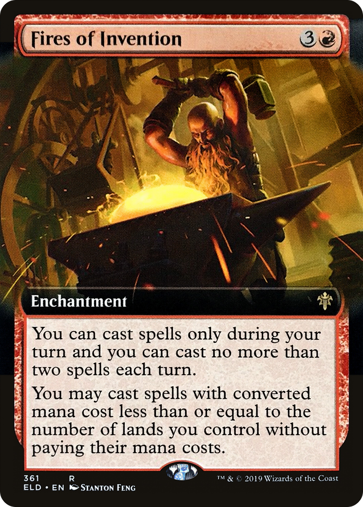 Fires of Invention (Extended Art) [Throne of Eldraine] Foil
