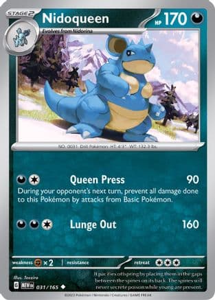 Nidoqueen 031- SV Scarlet & Violet 151 Reverse Holofoil