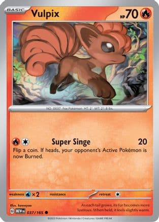 Vulpix 037- SV Scarlet & Violet 151