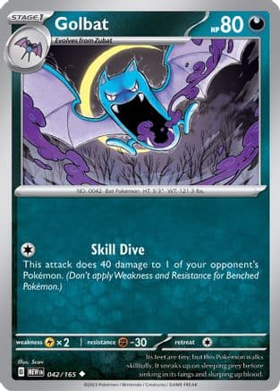 Golbat 042- SV Scarlet & Violet 151