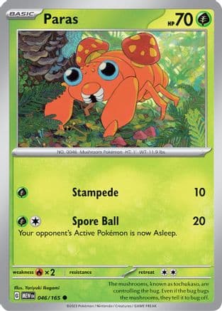 Paras 046- SV Scarlet & Violet 151 Reverse Holofoil