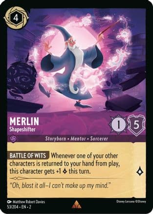 Merlin - Shapeshifter (53/204) [Rise of the Floodborn] Cold Foil
