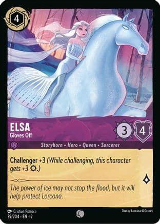 Elsa - Gloves Off (39/204) [Rise of the Floodborn] Cold Foil