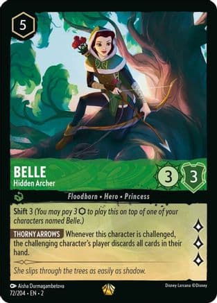 Belle - Hidden Archer (72/204) [Rise of the Floodborn] Cold Foil