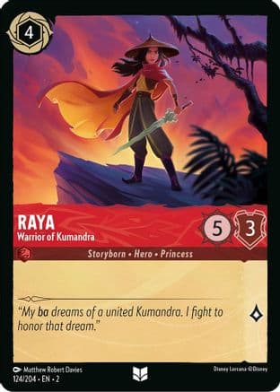 Raya - Warrior of Kumandra (124/204) [Rise of the Floodborn] Cold Foil