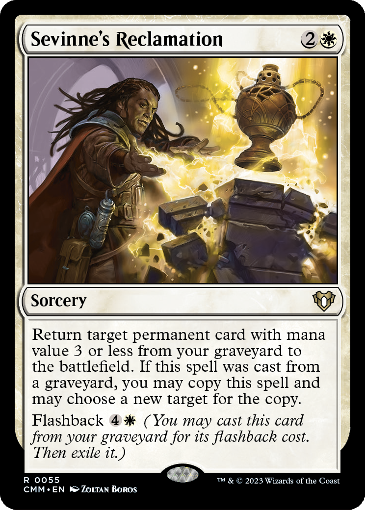 Sevinne's Reclamation [Commander Masters] Foil
