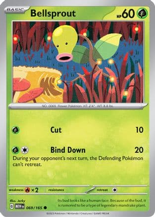 Bellsprout 069- SV Scarlet & Violet 151 Reverse Holofoil