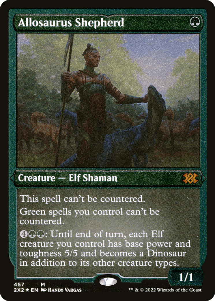 Allosaurus Shepherd (Foil Etched) |  Foil (457) [Double Masters 2022]